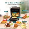 (Refurbished) SOLARA 12L Air Fryer Oven for Home Kitchen, 1800W OTG Air Fryer Oven 12 Litre with 12 Presets, 9 Accessories Black