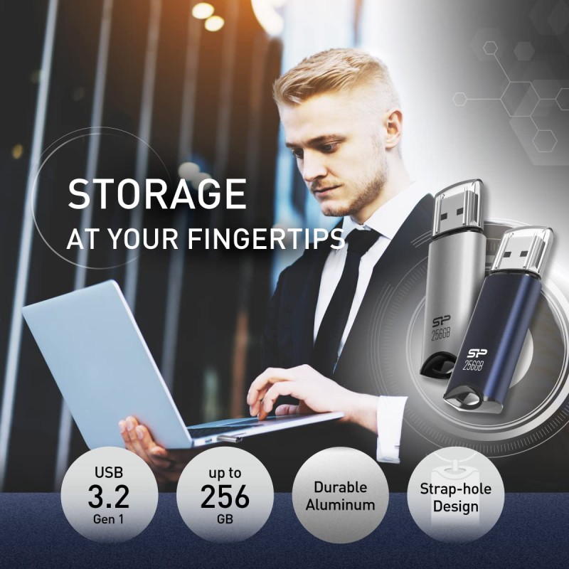 SP Silicon Power 32GB USB 3.2 Flash Drive, Pen Drive, Aluminum Casing, Built-in Strap Hole, Detachable Cap (Marvel M02, Navy Blue) SP Silicon Power 32GB USB 3.2 Flash Drive, Pen Drive, Aluminum Casing, Built-in Strap Hole, Detachable Cap (Marvel M02, Navy Blue)