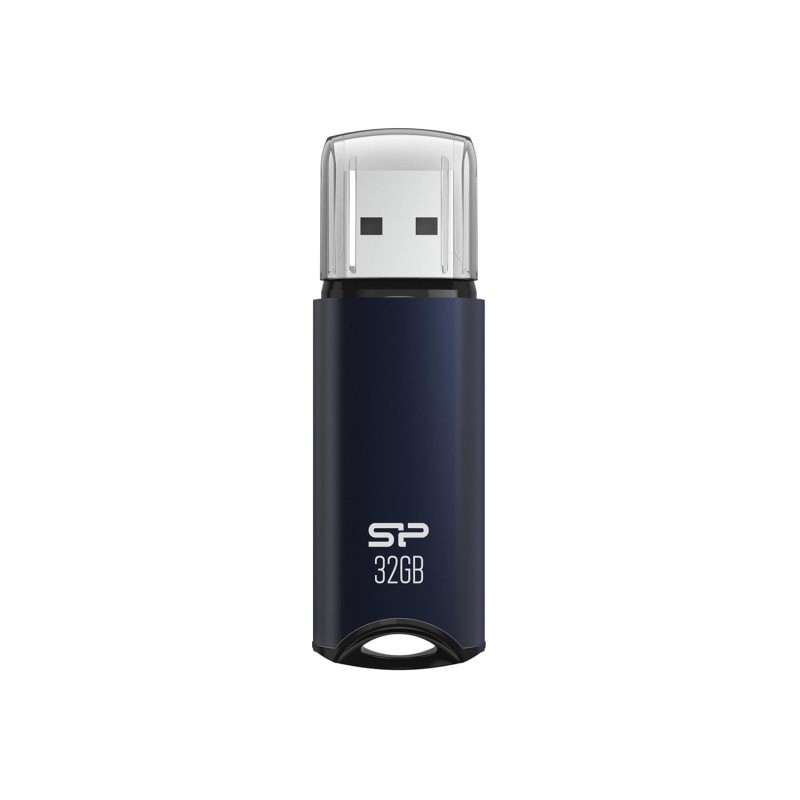 SP Silicon Power 32GB USB 3.2 Flash Drive, Pen Drive, Aluminum Casing, Built-in Strap Hole, Detachable Cap (Marvel M02, Navy Blue) SP Silicon Power 32GB USB 3.2 Flash Drive, Pen Drive, Aluminum Casing, Built-in Strap Hole, Detachable Cap (Marvel M02, Navy Blue)