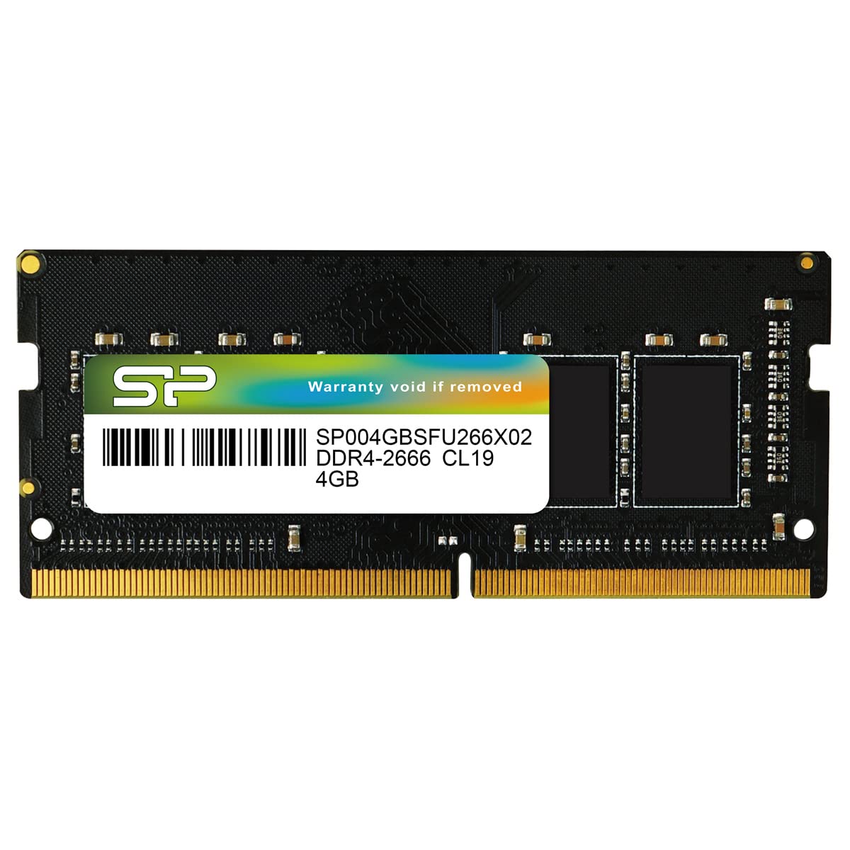 SP Silicon Power DDR4 4GB 2666MHz CL19 1.2V SODIMM Laptop Computer RAM Memory (SP004GBSFU266X02IN)