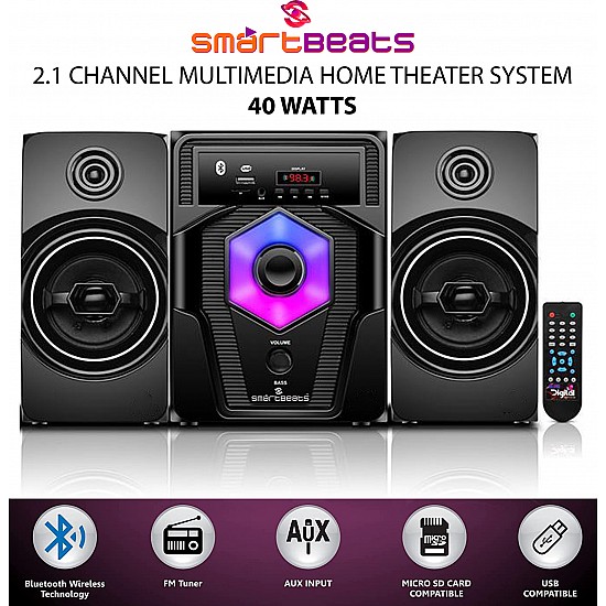 F&D A140X 2.1 Channel Multimedia Bluetooth Speakers (Black)