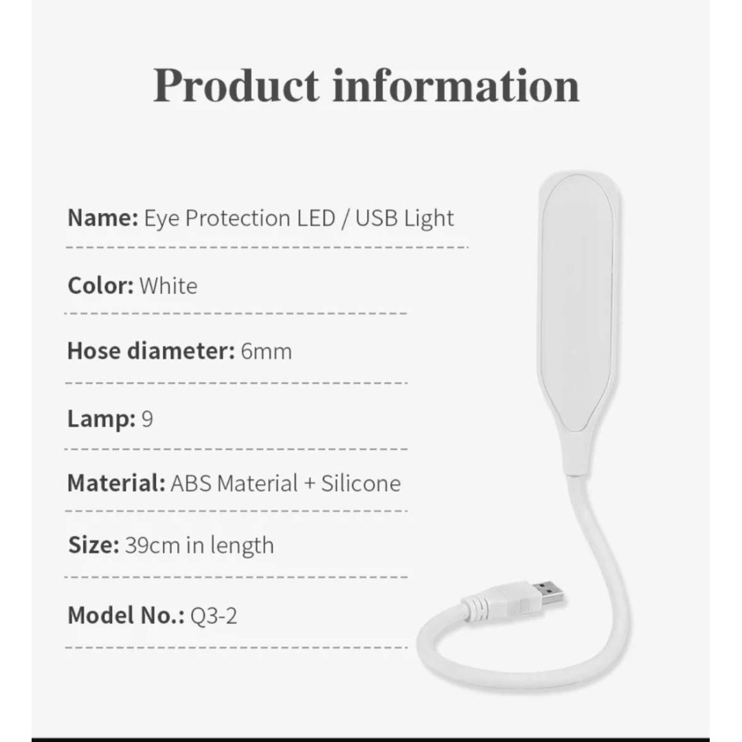 SWAPKART Portable Flexible Adjustable Eye Protection USB LED Desk Light Table Lamp for Reading, Working on PC, Laptop, Power Bank, Bedroom (Multicolour, Plastic, Pack of 1)