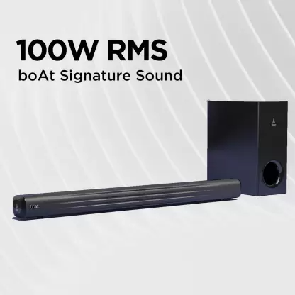 boAt Aavante Bar Aroha 100 W Bluetooth Soundbar Jade Black, 2.1 Channel boAt Aavante Bar Aroha 100 W Bluetooth Soundbar Jade Black, 2.1 Channel