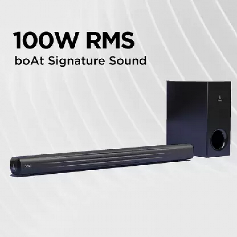 boAt Aavante Bar Aroha 100 W Bluetooth Soundbar Jade Black, 2.1 Channel