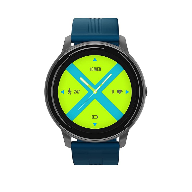 SYSKA SW200 Smart Watch 100+ Cloud & Customizable Watch Faces | Smart Notifications for Calls, SMS, Whatsapp|Battery Runtime-Upto 10 Days (Spectra Blue)