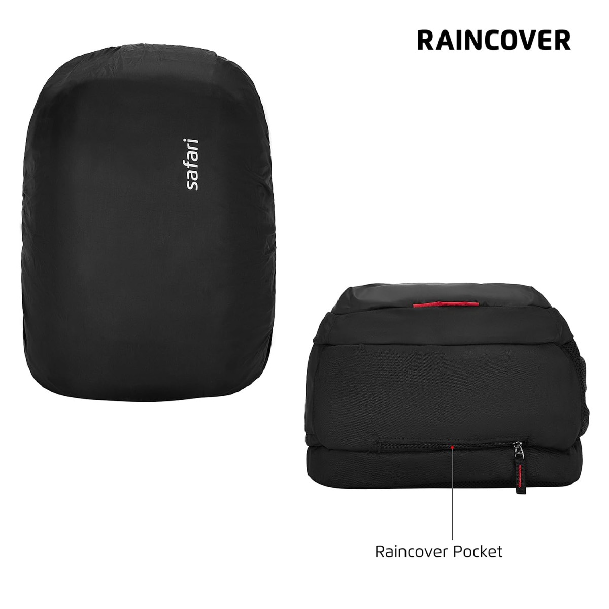 Safari 35L Formal Laptop Backpack with Raincover, 3 Compartments, Front Pocket, Smart Trolley Sleeve, Office Bag, College Backpack, Travel Bag, School Bag