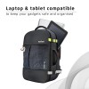 Safari Seek 45L Laptop Backpack Bag for Men and Women, School/College/Office Bag for Boys & Girls, Expandable Overnighter Casual Hiking Travel Bag with Suitcase Compartment, Color-Black