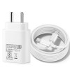 Samsung 25W Type-C Travel Adapter & USB C Cable Combo Mobile Charger Super Fast Charging Adaptor With PD Charging For Samsung Galaxy S24 Ultra White