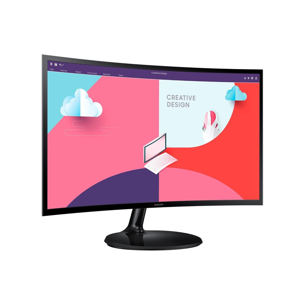 Samsung 27-Inch(68.5Cm) FHD, 1800R Curved 1,920 X 1,080 LCD Monitor, 75Hz, VA Panel, Slim Design, AMD Freesync, Flicker Free, HDMI, Audio Port (LS27C360EAWXXL, Black)