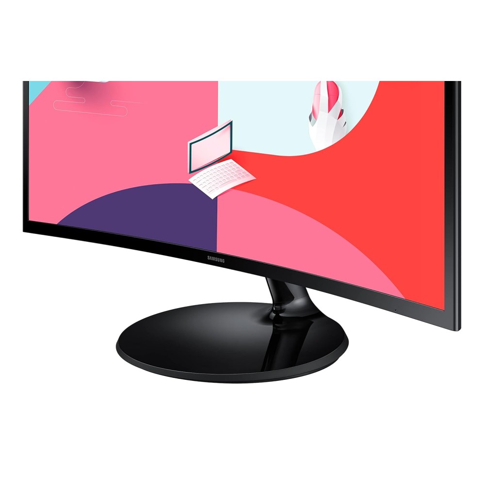 Samsung 27-Inch(68.5Cm) FHD, 1800R Curved 1,920 X 1,080 LCD Monitor, 75Hz, VA Panel, Slim Design, AMD Freesync, Flicker Free, HDMI, Audio Port (LS27C360EAWXXL, Black)