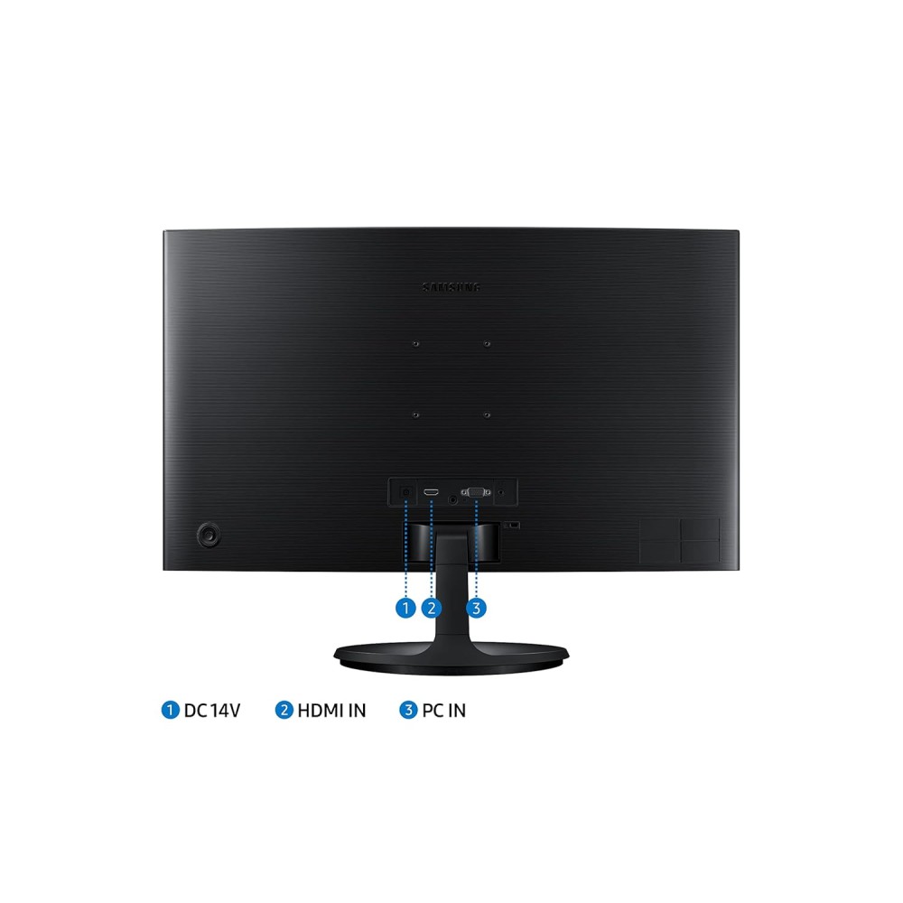 Samsung 27-Inch(68.5Cm) FHD, 1800R Curved 1,920 X 1,080 LCD Monitor, 75Hz, VA Panel, Slim Design, AMD Freesync, Flicker Free, HDMI, Audio Port (LS27C360EAWXXL, Black)