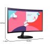 Samsung 27-Inch(68.5Cm) FHD, 1800R Curved 1,920 X 1,080 LCD Monitor, 75Hz, VA Panel, Slim Design, AMD Freesync, Flicker Free, HDMI, Audio Port (LS27C360EAWXXL, Black) Samsung 27-Inch(68.5Cm) FHD, 1800R Curved 1,920 X 1,080 LCD Monitor, 75Hz, VA Panel, Slim Design, AMD Freesync, Flicker Free, HDMI, Audio Port (LS27C360EAWXXL, Black)