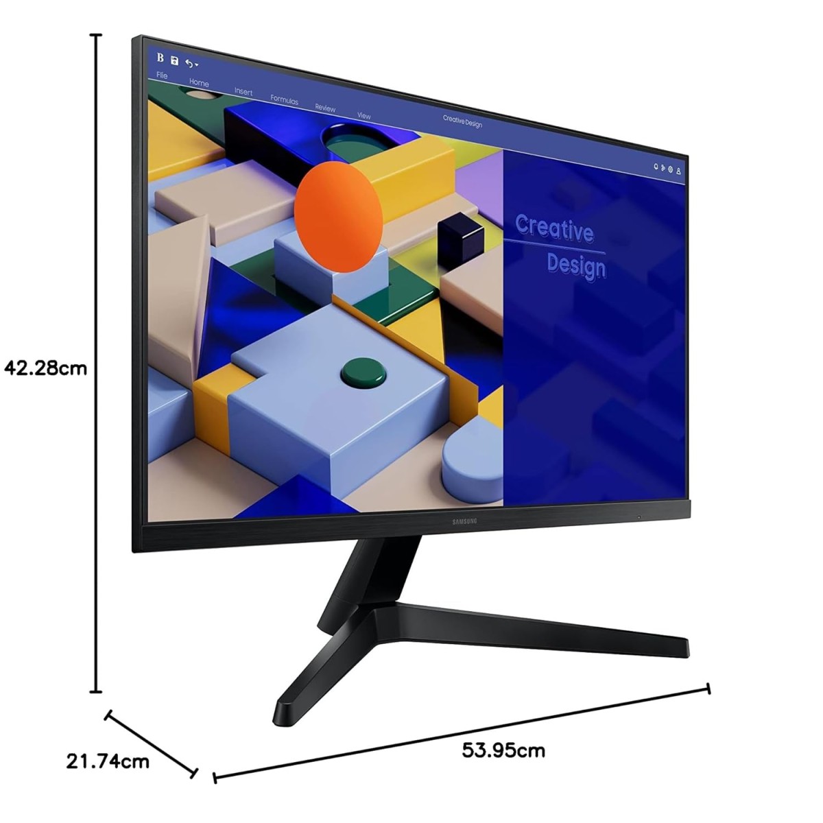Samsung 27-inch(68.60cm) FHD 1,920 x 1,080 Monitor, IPS, 75 Hz, Bezel Less Design, AMD FreeSync, Flicker Free, HDMI, D-sub, (LS27C310EAWXXL, Black)