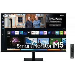 Samsung 32-Inch(80.13Cm) LED 1920 x 1080 Pixels, M5 FHD Smart Monitor, Speakers, Remote, 1 Billion Color, Smart TV apps, TV Plus, Office 365, Apple Airplay, Dex, Bluetooth (LS32BM500EWXXL, )