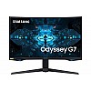 Samsung 32-inch(80cm) Odyssey G7 Gaming, 240 Hz, 1ms, 2K, Curved Monitor, HAS, WQHD, QLED, HDR600, G-Sync Compatible, 2560 x 1440 Pixels (LC32G75TQSWXXL)