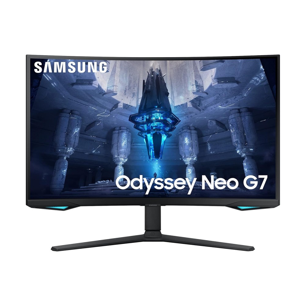 Samsung 32-inch(80cm) Odyssey G7 Gaming, 240 Hz, 1ms, 2K, Curved Monitor, HAS, WQHD, QLED, HDR600, G-Sync Compatible, 2560 x 1440 Pixels (LC32G75TQSWXXL)