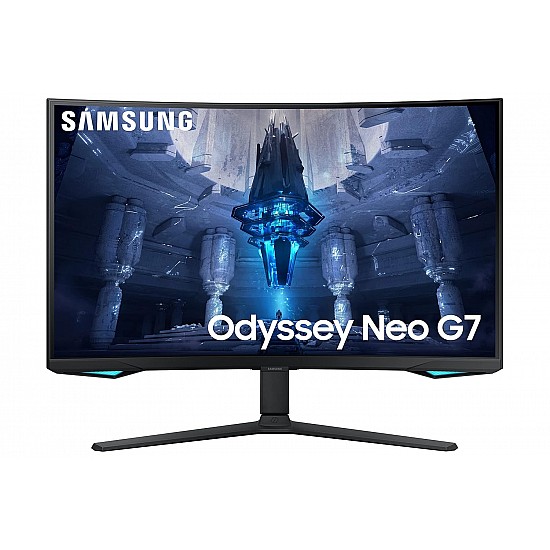 Samsung 32-inch(80cm) Odyssey G7 Gaming, 240 Hz, 1ms, 2K, Curved Monitor, HAS, WQHD, QLED, HDR600, G-Sync Compatible, 2560 x 1440 Pixels (LC32G75TQSWXXL)