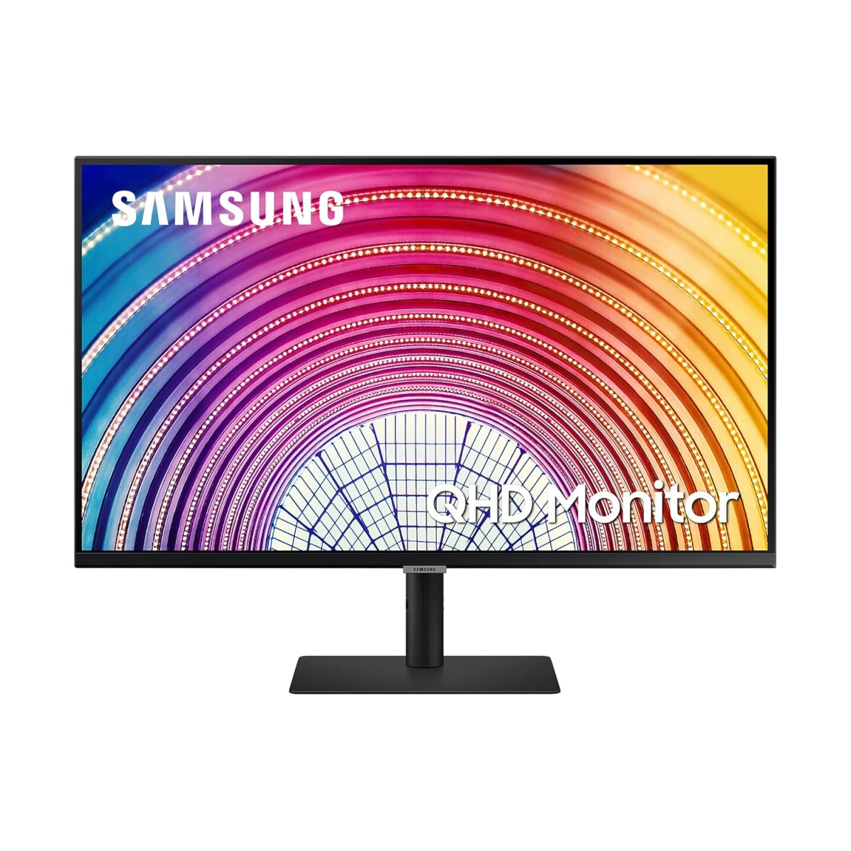 Samsung 32-inch(80cm) QHD Monitor, Bezel Less Design, 1 Billion Colors, HDR10, HAS, 2560 X 1440 Pixels, Intelligent Eye Care, AMD FreeSync™, FSC-Certified, Energy Saving (LS32A600NWWXXL)