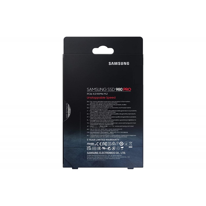 Samsung 980 500GB Up to 3,500 MB/s PCIe 3.0 NVMe M.2 (2280) Internal Solid State Drive (SSD) (MZ-V8V500)