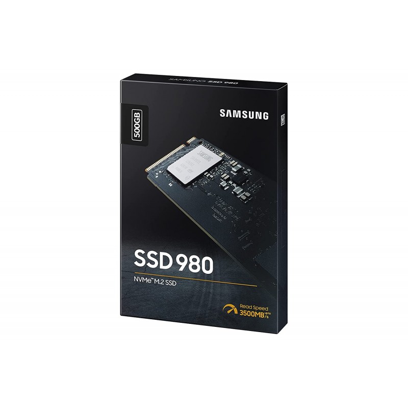 Samsung 980 500GB Up to 3,500 MB/s PCIe 3.0 NVMe M.2 (2280) Internal Solid State Drive (SSD) (MZ-V8V500)