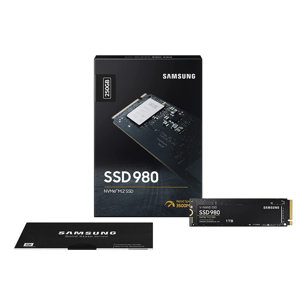 Samsung 980 500GB Up to 3,500 MB/s PCIe 3.0 NVMe M.2 (2280) Internal Solid State Drive (SSD) (MZ-V8V500)