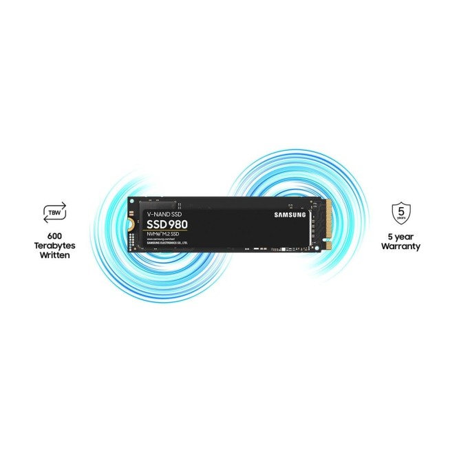 Samsung 980 SSD 1TB PCle 3.0x4, NVMe M.2 2280, Internal Solid State Drive, Storage for PC, Laptops, Gaming and More, HMB Technology, Intelligent Turbowrite, Speeds of up-to 3,500MB/s, MZ-V8V1T0B Samsung 980 SSD 1TB PCle 3.0x4, NVMe M.2 2280, Internal Solid State Drive, Storage for PC, Laptops, Gaming and More, HMB Technology, Intelligent Turbowrite, Speeds of up-to 3,500MB/s, MZ-V8V1T0B