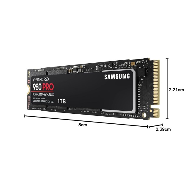 Samsung 980 SSD 1TB PCle 3.0x4, NVMe M.2 2280, Internal Solid State Drive, Storage for PC, Laptops, Gaming and More, HMB Technology, Intelligent Turbowrite, Speeds of up-to 3,500MB/s, MZ-V8V1T0B Samsung 980 SSD 1TB PCle 3.0x4, NVMe M.2 2280, Internal Solid State Drive, Storage for PC, Laptops, Gaming and More, HMB Technology, Intelligent Turbowrite, Speeds of up-to 3,500MB/s, MZ-V8V1T0B