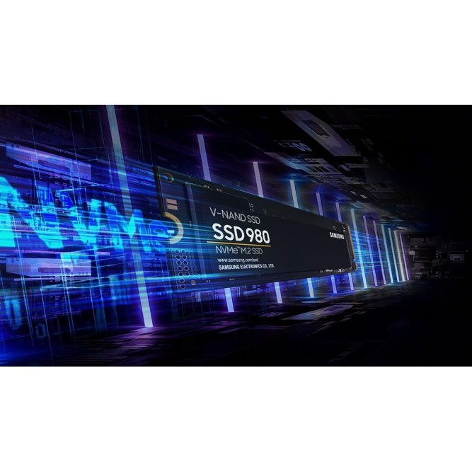 Samsung 980 SSD 1TB PCle 3.0x4, NVMe M.2 2280, Internal Solid State Drive, Storage for PC, Laptops, Gaming and More, HMB Technology, Intelligent Turbowrite, Speeds of up-to 3,500MB/s, MZ-V8V1T0B Samsung 980 SSD 1TB PCle 3.0x4, NVMe M.2 2280, Internal Solid State Drive, Storage for PC, Laptops, Gaming and More, HMB Technology, Intelligent Turbowrite, Speeds of up-to 3,500MB/s, MZ-V8V1T0B