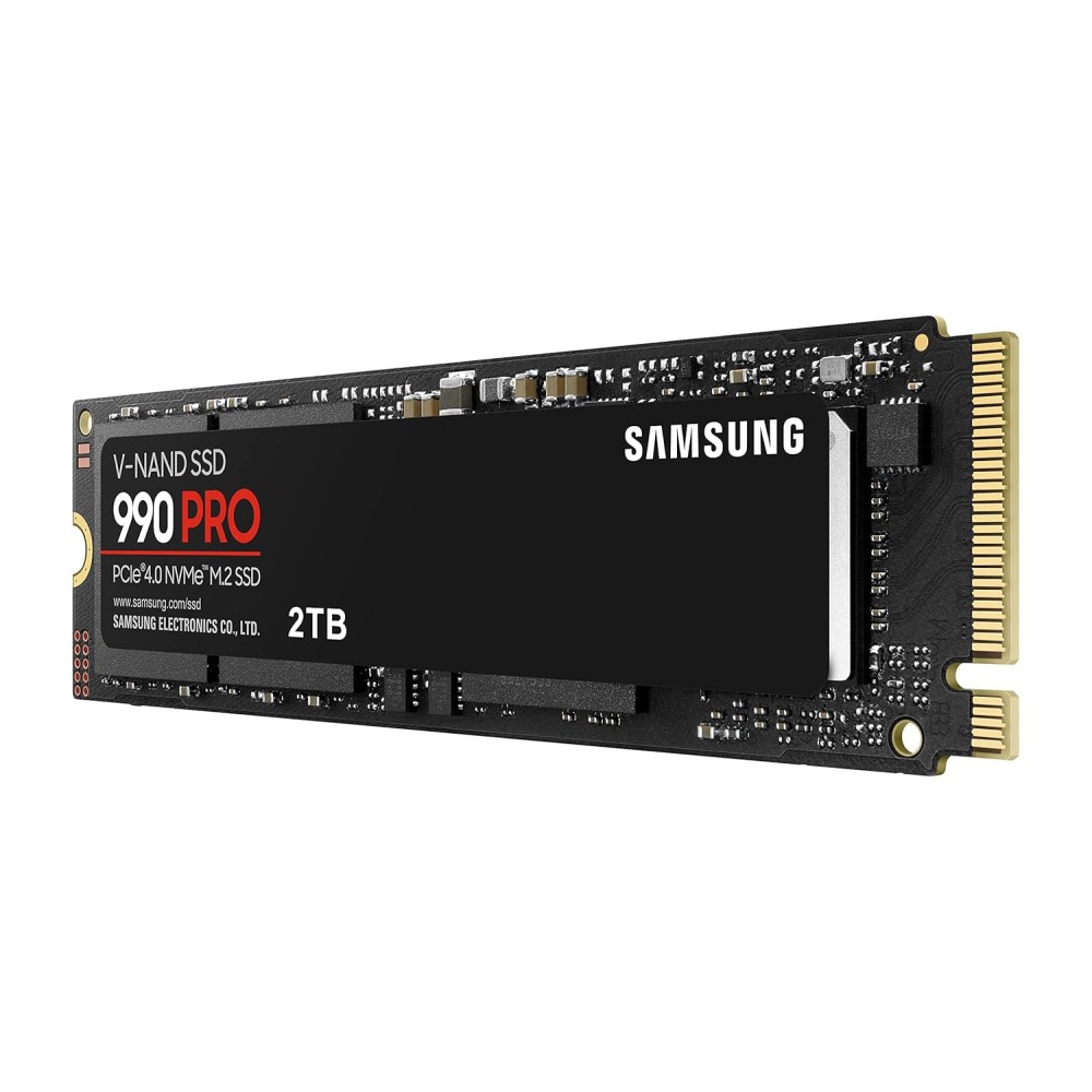 Samsung 990 PRO SSD 2TB PCIe 4.0 M.2 Internal SSD, Seq. Read Speeds Up to 7,450 MB/s for High End Computing, Gaming, Video Editing and Heavy Duty Workstations, MZ-V9P2T0BW