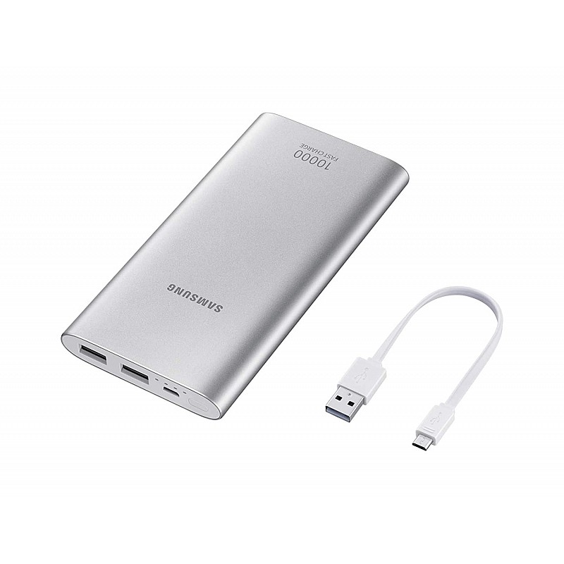 Samsung EB-P1100BSNGIN 10000mAH Lithium Ion Power Bank (Silver)