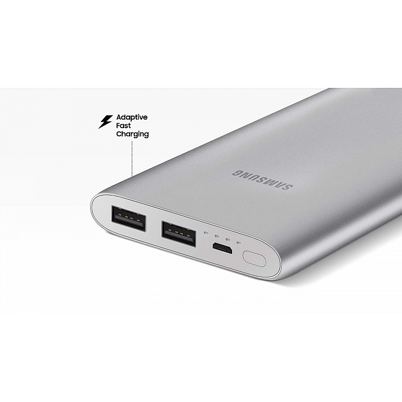 Samsung EB-P1100BSNGIN 10000mAH Lithium Ion Power Bank (Silver)