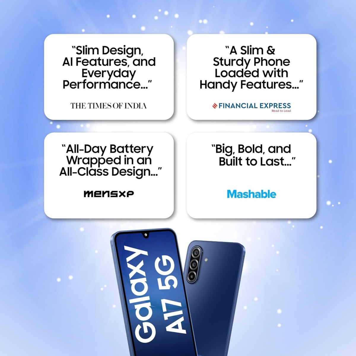 Samsung Galaxy A17 5G (Gray, 8GB RAM, 128GB Storage) | 50 MP No Shake Camera | Gemini Live