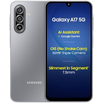 Samsung Galaxy A17 5G (Gray, 8GB RAM, 128GB Storage) | 50 MP No Shake Camera | Gemini Live