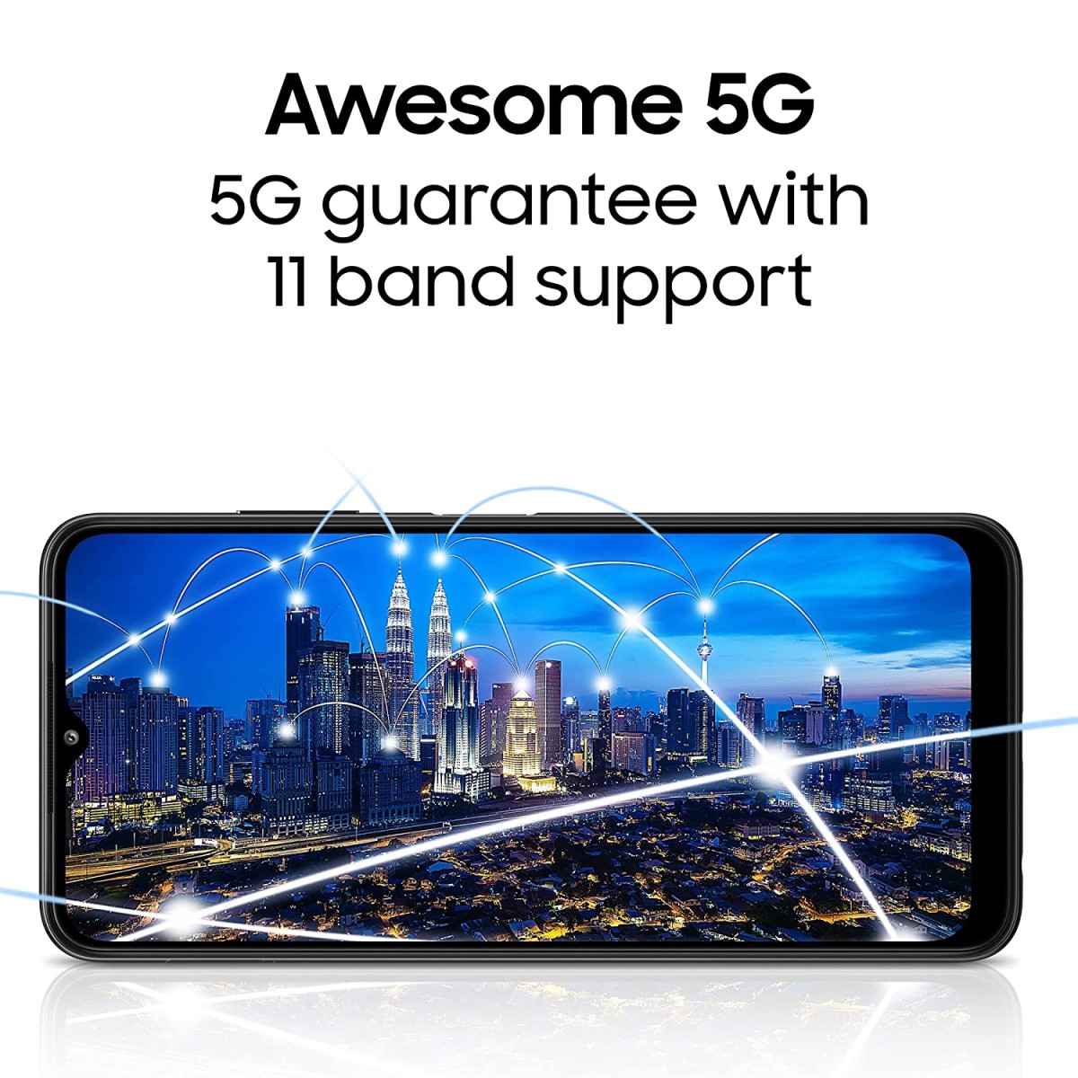 Samsung Galaxy A22 5G (Gray, 6GB RAM, 128GB Storage) refurbished