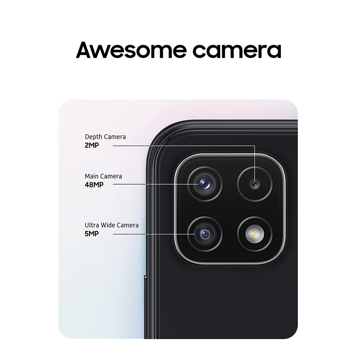 Samsung Galaxy A22 5G (Gray, 6GB RAM, 128GB Storage) refurbished