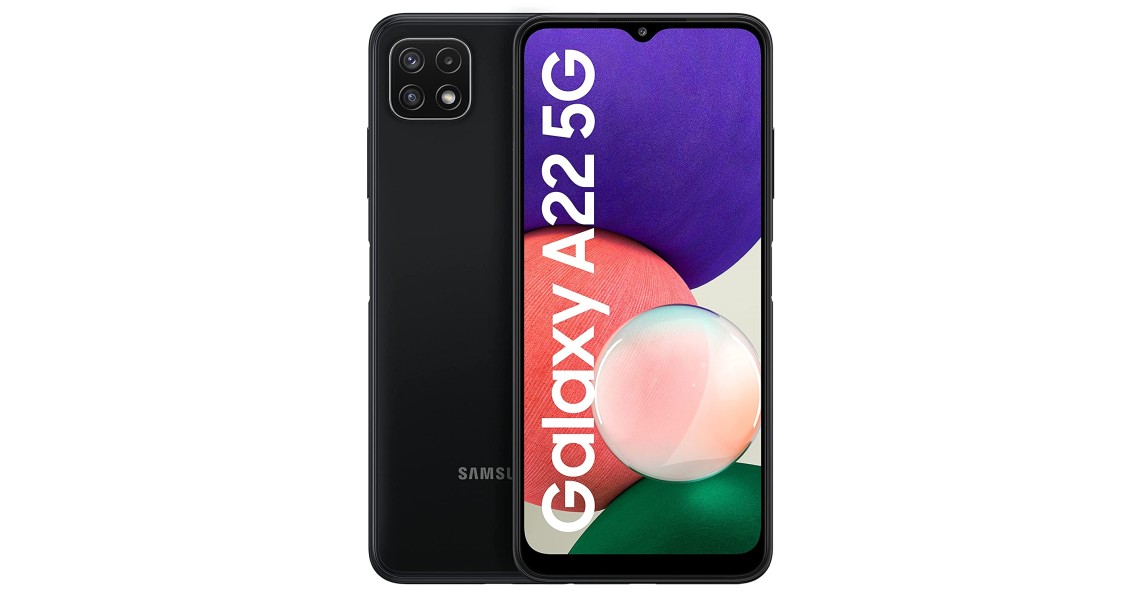 Samsung Galaxy A22 5G (Gray, 8GB RAM, 128GB Storage) Refurbished