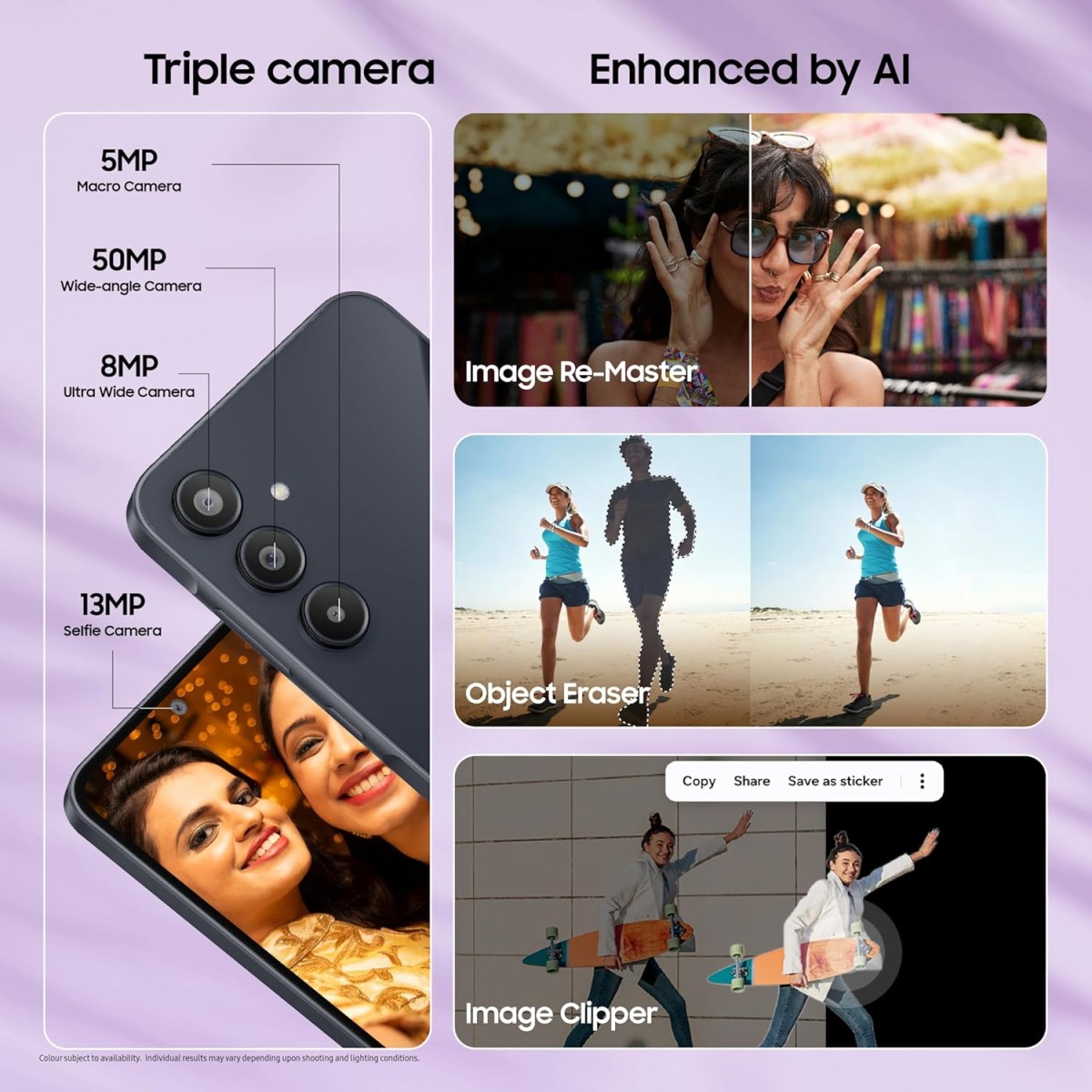 Samsung Galaxy A35 5G (Awesome Iceblue, 8GB RAM, 128GB Storage) Without Offer {open box}