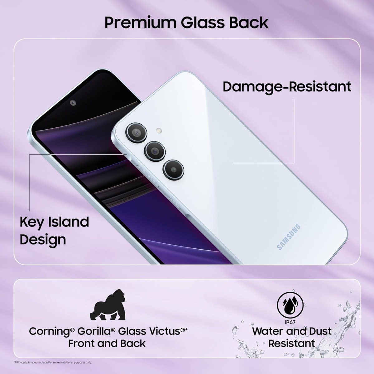 Samsung Galaxy A35 5G (Awesome Iceblue, 8GB RAM, 128GB Storage) Without Offer {open box}