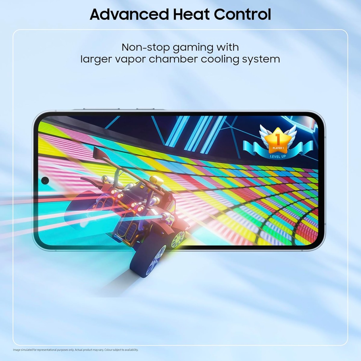 Samsung Galaxy A55 5G (Awesome Iceblue, 8GB RAM, 128GB Storage)