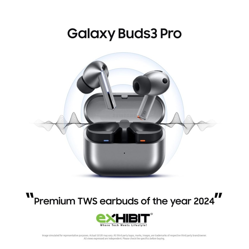 Samsung Galaxy Buds 3 Pro (Silver) with Galaxy AI | Adaptive ANC | Real-time Interpreter | 24-bit Hi-Fi Audio | Up to 37H Battery | IP57 Samsung Galaxy Buds 3 Pro (Silver) with Galaxy AI | Adaptive ANC | Real-time Interpreter | 24-bit Hi-Fi Audio | Up to 37H Battery | IP57