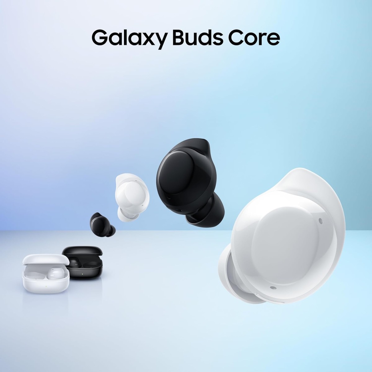 Samsung Galaxy Buds Core (Black) Galaxy AI Enabled in-Ear TWS with ANC | Enriched Bass Black