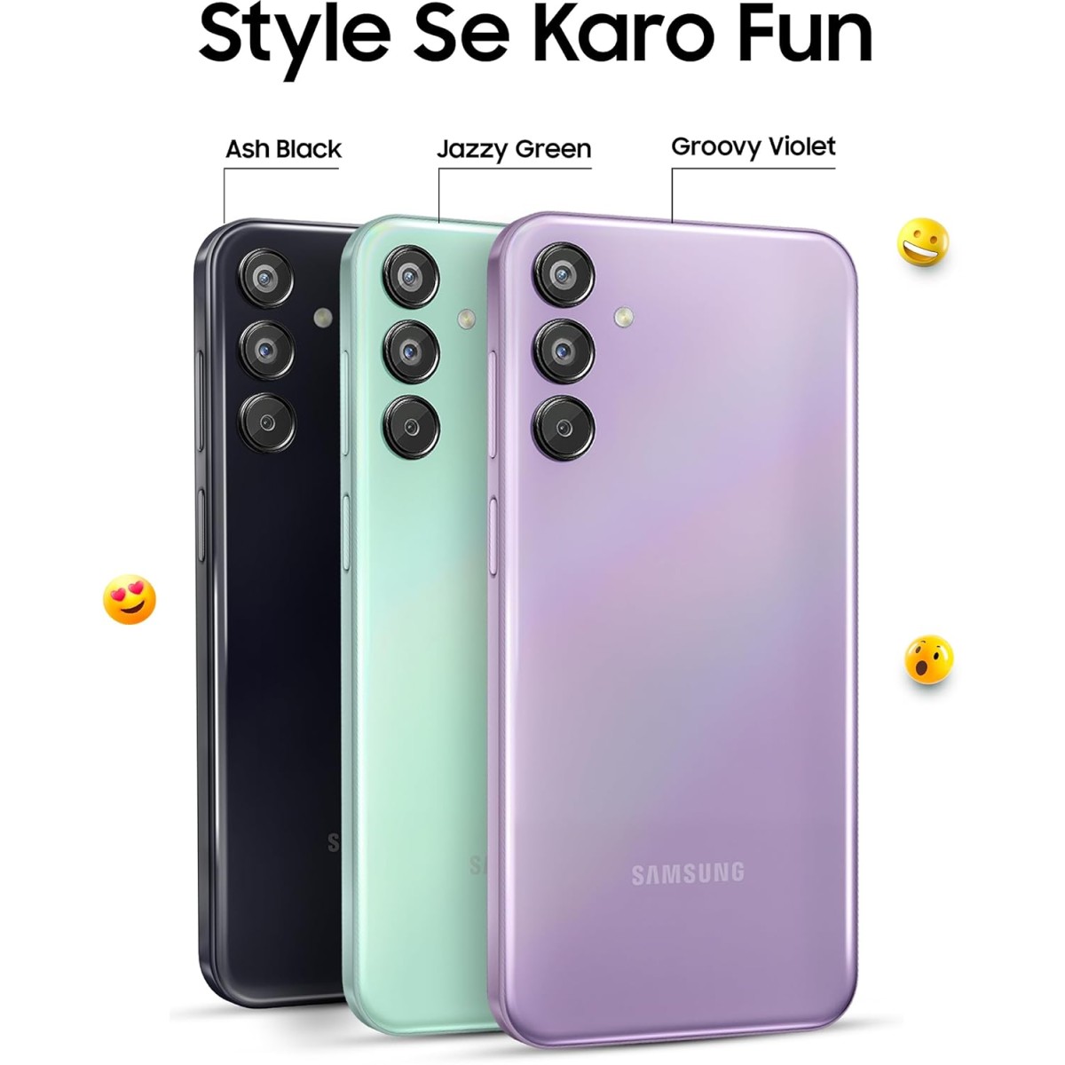 Samsung Galaxy F15 5G (Ash Black, 6GB RAM, 128 GB Storage) {open box}