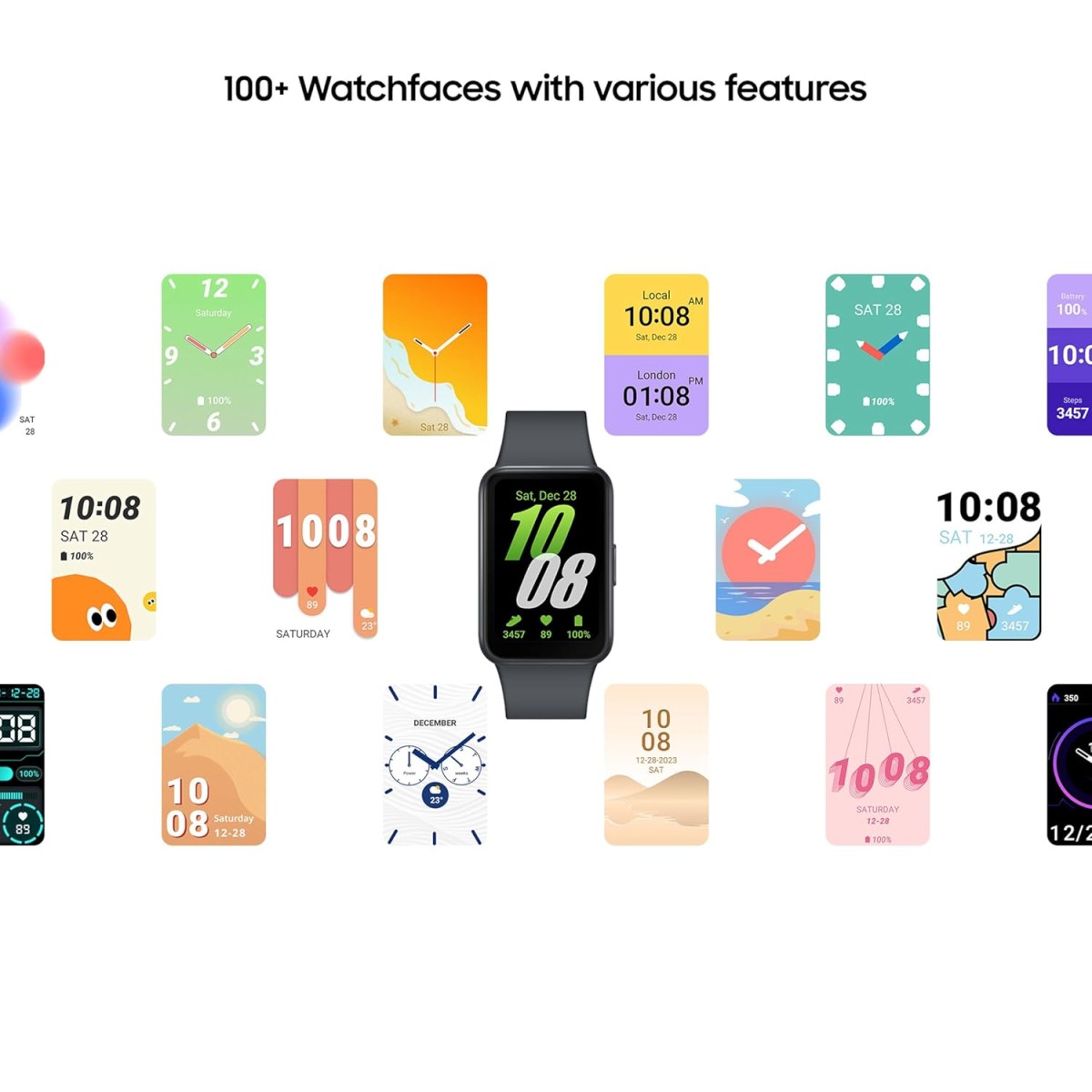 Samsung Galaxy Fit3 (Silver), 40mm AMOLED Display with Aluminium Body, Comprehensive Fitness and Health Tracking, Upto 13-Day Battery with Fast Charging, 5ATM & IP68 Rating