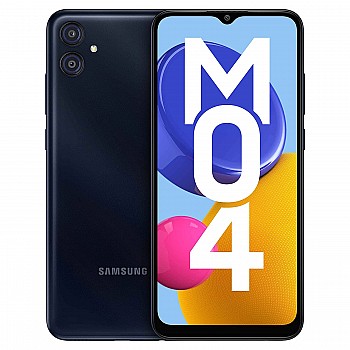 Samsung Galaxy M04 Dark Blue, 4GB RAM, 64GB Storage Upto 8GB RAM