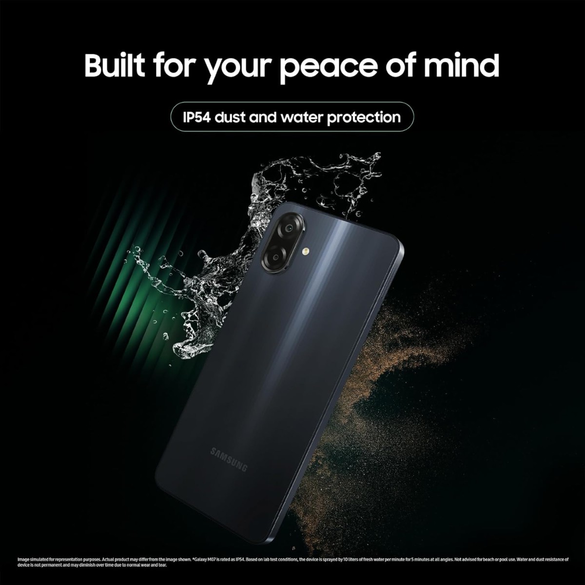 Samsung Galaxy M07 Mobile Black, 4GB RAM, 64GB Storage Samsung Galaxy M07 Mobile Black, 4GB RAM, 64GB Storage