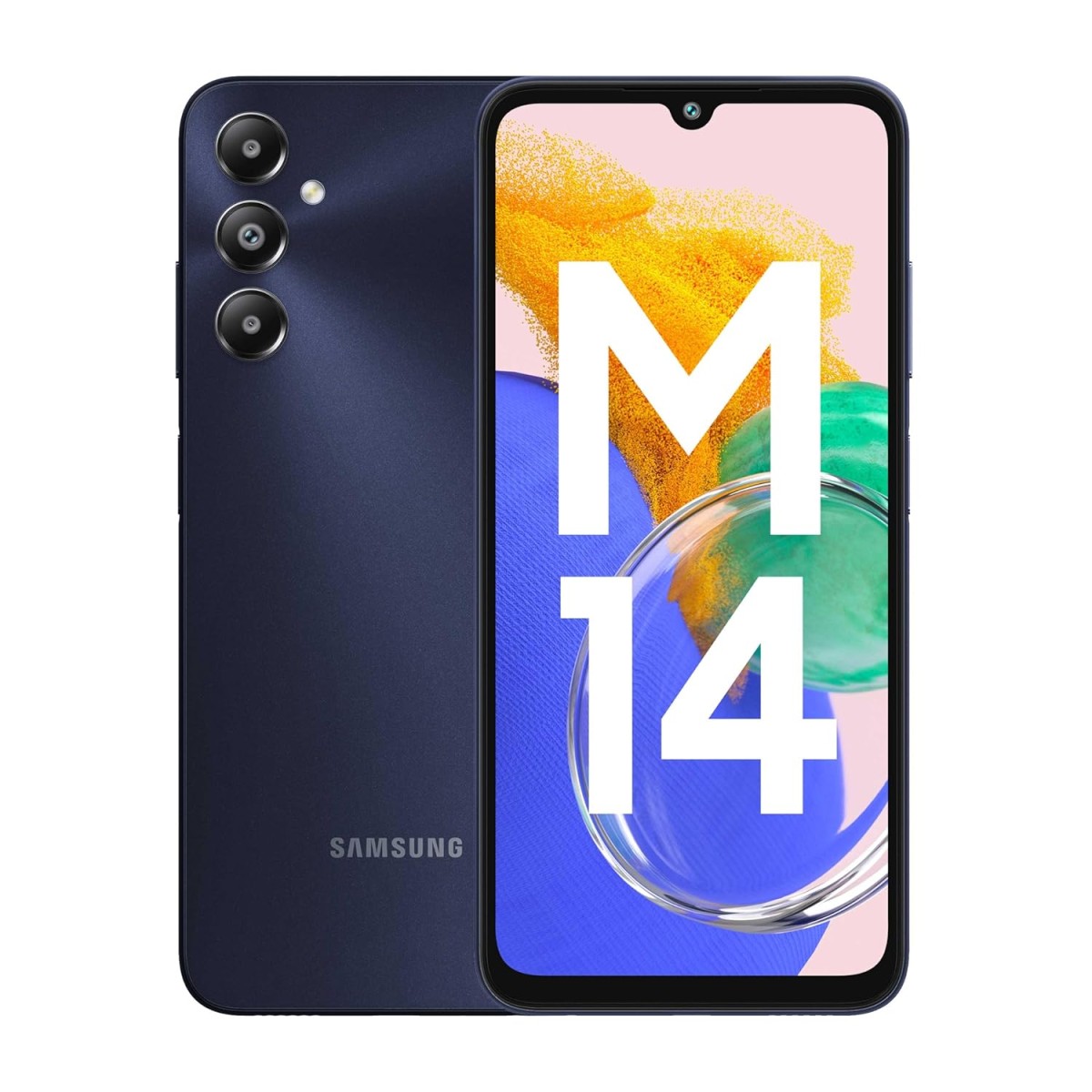 Samsung Galaxy M14 4G (Sapphire Blue,4GB,64GB) | 50MP Triple Cam | 5000mAh Battery | Snapdragon 680 Processor | 2 Gen. OS Upgrade & 4 Year Security Update | 8GB RAM with RAM Plus | Without Charger {open box}