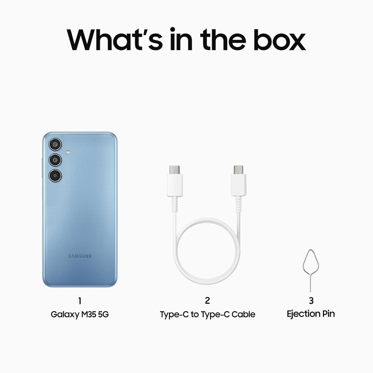 Samsung Galaxy M35 5G (Moonlight Blue,6GB RAM,128GB Storage)| Corning Gorilla Glass Victus+| AnTuTu Score 595K+ | Vapour Cooling Chamber | 6000mAh Battery | 120Hz Super AMOLED Display| Without Charger {open box}