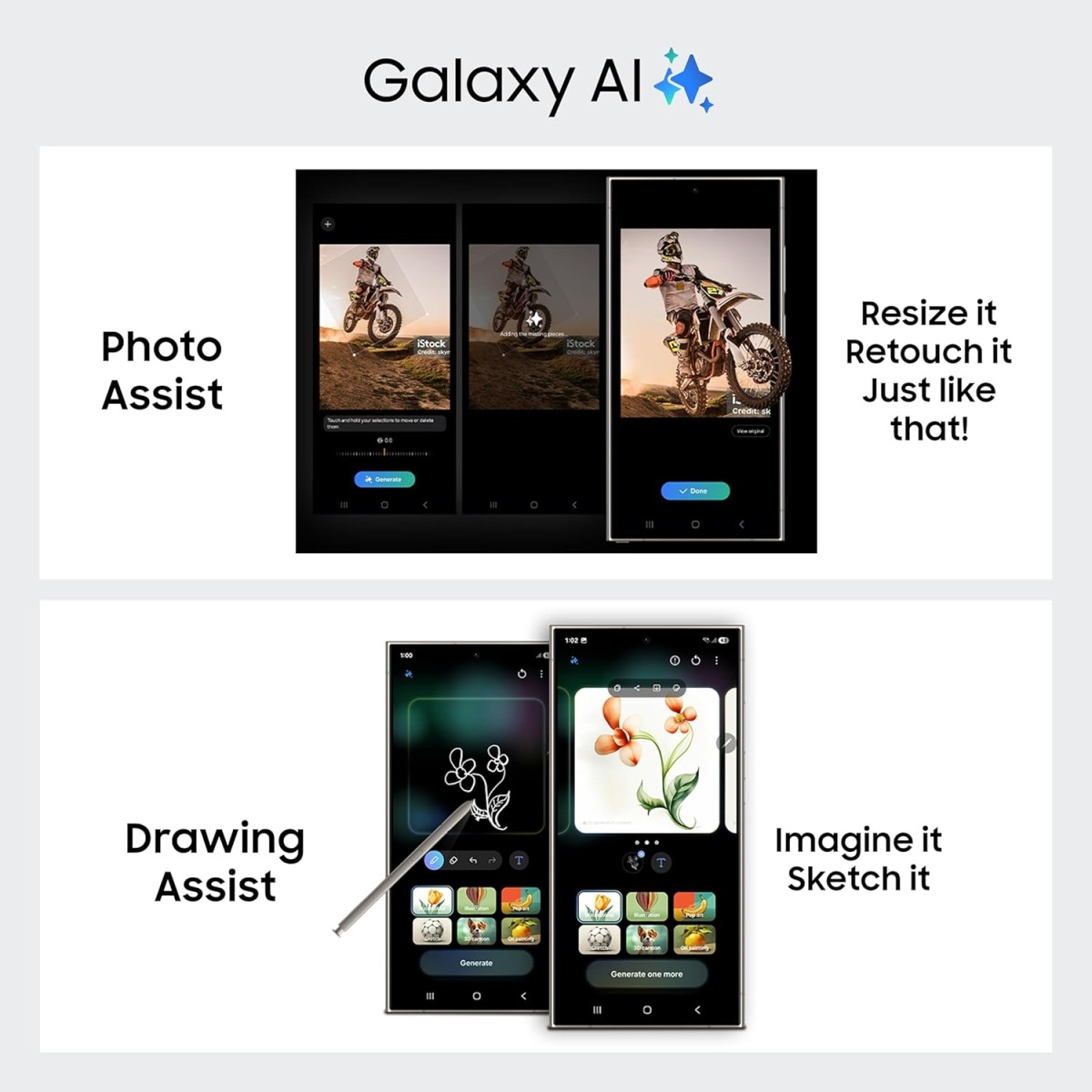 (Refurbished) Samsung Galaxy S24 Ultra 5G AI Smartphone with Galaxy AI (Titanium Black, 12GB, 256GB Storage), Snapdragon 8 Gen 3, 200 MP Camera