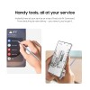 Samsung Galaxy S25 Ultra S Pen, Ergonomic Design, Air Command, Touch Stylus, Phone Navigation, US Version, EJ-PS938BSEGUJ, Light Silver