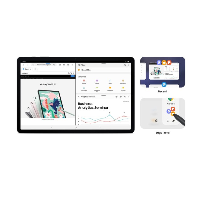 Samsung Galaxy Tab S7 FE 31.5 cm (12.4 inch) RAM 4 GB, ROM 64 GB Expandable, Wi-Fi+4G Tablet, Mystic Black Samsung Galaxy Tab S7 FE 31.5 cm (12.4 inch) RAM 4 GB, ROM 64 GB Expandable, Wi-Fi+4G Tablet, Mystic Black